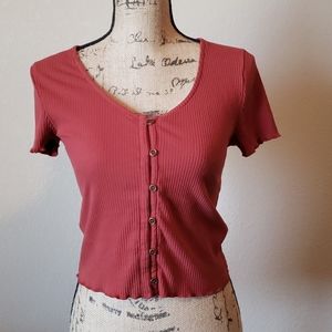 🦋 S0 Cropped short sleeved top